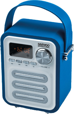 DAEWOO DBT-07 Φορητό επαναφορτιζόμενο Ηχείο Bluetooth με ισχύ 5 Watt RMS Μπλε