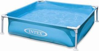 Intex Πισίνα Mini Frame Pool Με Πλαίσιο Στήριξης 122x122x30cm (57173)