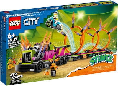 Lego City Stunt Truck & Ring of Fire Challenge για 6+ ετών 60357