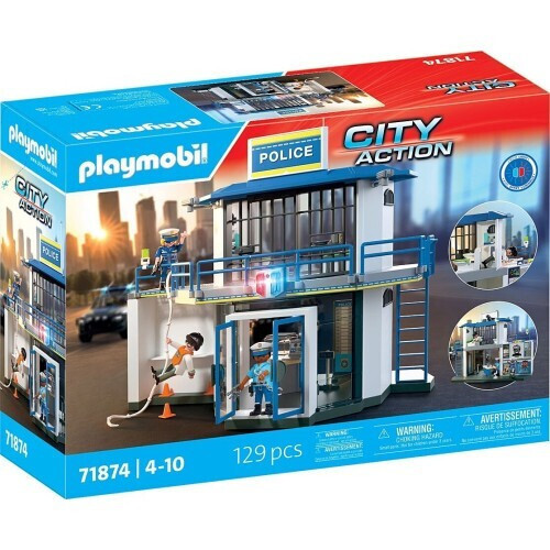 Playmobil City Action Αστυνομικό Τμήμα Με Δωμάτιο Ερευνών 71874