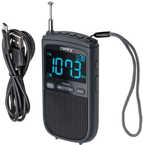 Camry CR1905 Ραδιοφωνάκι Μπαταρίας Γκρι
