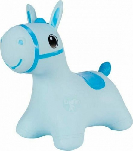Hoppimals Jumping Horse Φουσκωτό Αλογάκι Γαλάζιο, από 12 Μηνών