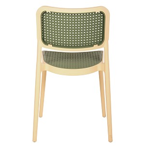 B2bmarkt ΚΑΡΕΚΛΑ ΠΟΛΥΠΡΟΠΥΛΕΝΙΟΥ HM5934.04 ΜΠΕΖ ΜΕ OLIVE GREEN ΨΑΘΑ 41x49x102Υ εκ.