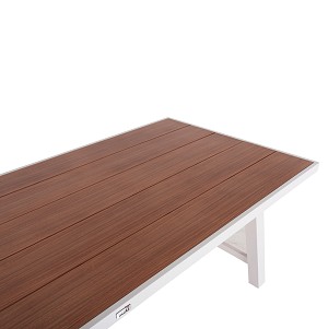 B2bmarkt ΤΡΑΠΕΖΙ ΑΛΟΥΜΙΝΙΟΥ GOBAR HM6060.01 ΛΕΥΚΟ ΜΕ ΕΠΙΦΑΝΕΙΑ ΜΠΕΖ 240Χ105Χ75Υεκ.