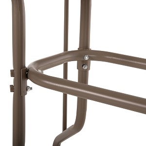 B2bmarkt ΤΡΑΠΕΖΙ ADAM HM5020.04 ΜΕΤΑΛΛΙΚΟ ΣΑΜΠΑΝΙ ΜΕ ΓΥΑΛΙΝΗ ΕΠΙΦΑΝΕΙΑ 110Χ60Χ71Υεκ.