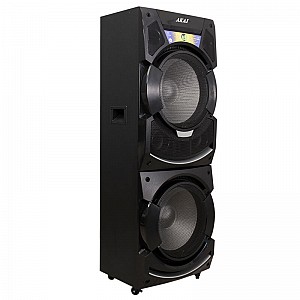 AKAI DJ-S5H ΦΟΡΗΤΟ ΗΧΕΙΟ BLUETOOTH ΜΕ ΜΙΚΤΗ, LED ΚΑΙ ΑΣΥΡΜΑΤΟ ΜΙΚΡΟΦΩΝΟ 400W