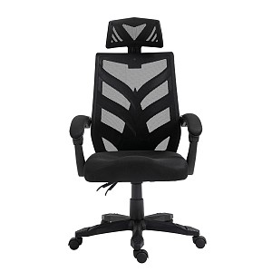 Woodwell BF2980 Πολυθρόνα Γραφείου Διευθυντή, Mesh Μαύρο Ε-00023394 ΕΟ605,1